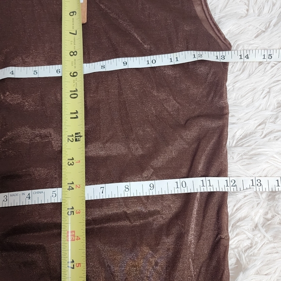 SKIMS MESH MOCK NECK BODYSUIT/ NWT/ M/ COCOA - Picture 12 of 13